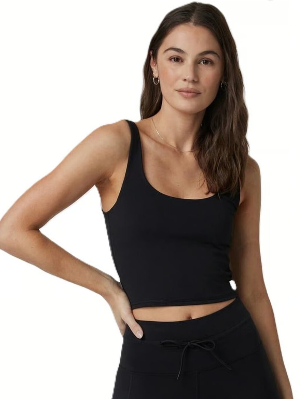 Vuori Daily Crop Tank Black Size S